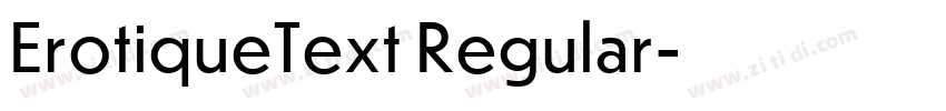 ErotiqueText Regular字体转换